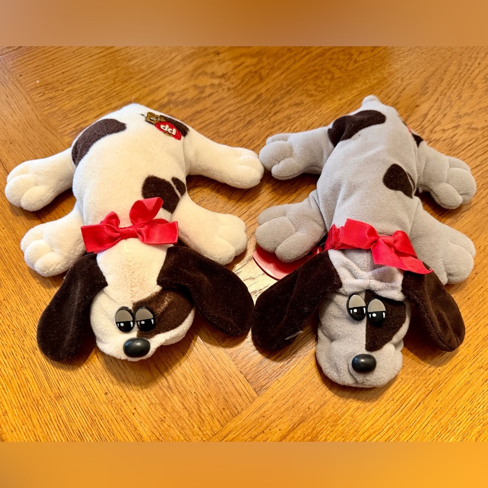 Pair of Vintage Pound Puppies Plush Toys